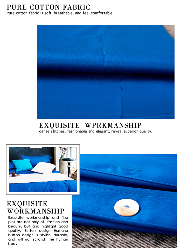 Bedroom Deluxe Dark Blue Bedding