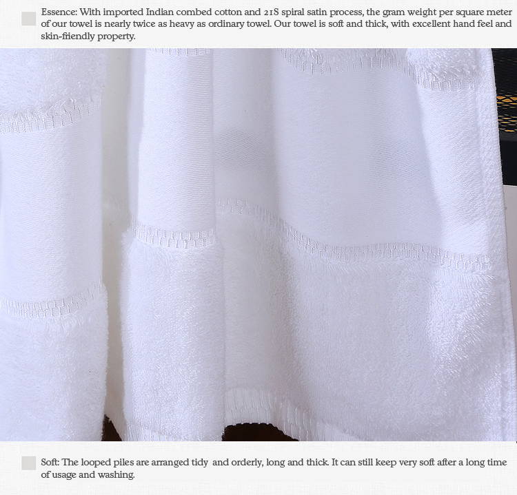 Custom Cotton White Beach Towel