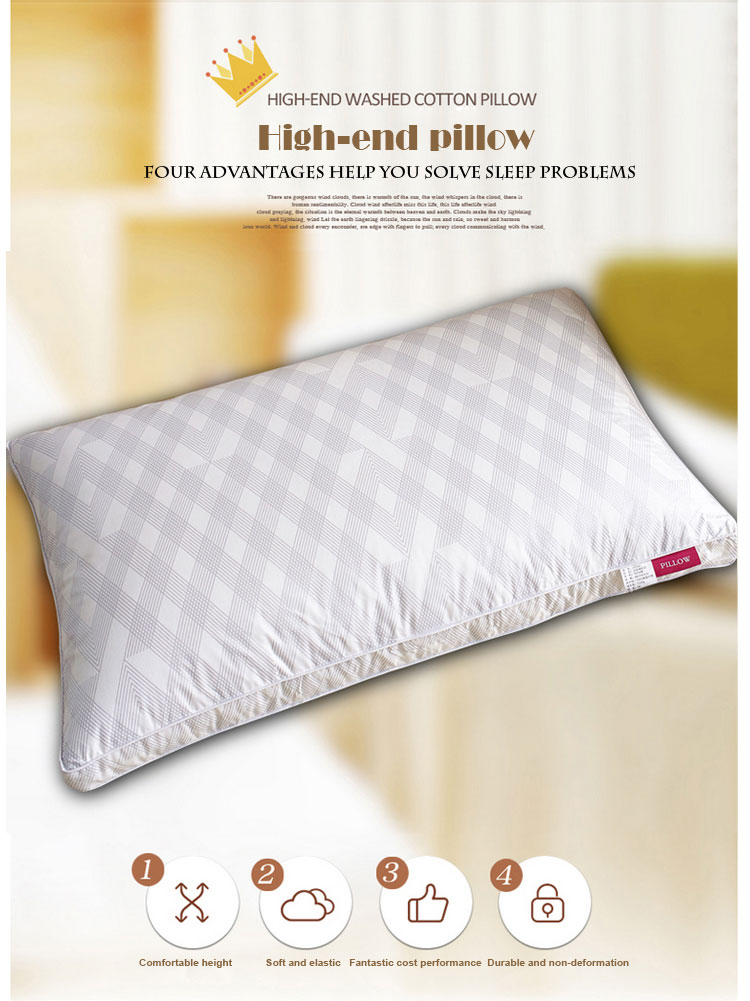 Comfortable Pure Cotton King Bed Pillows