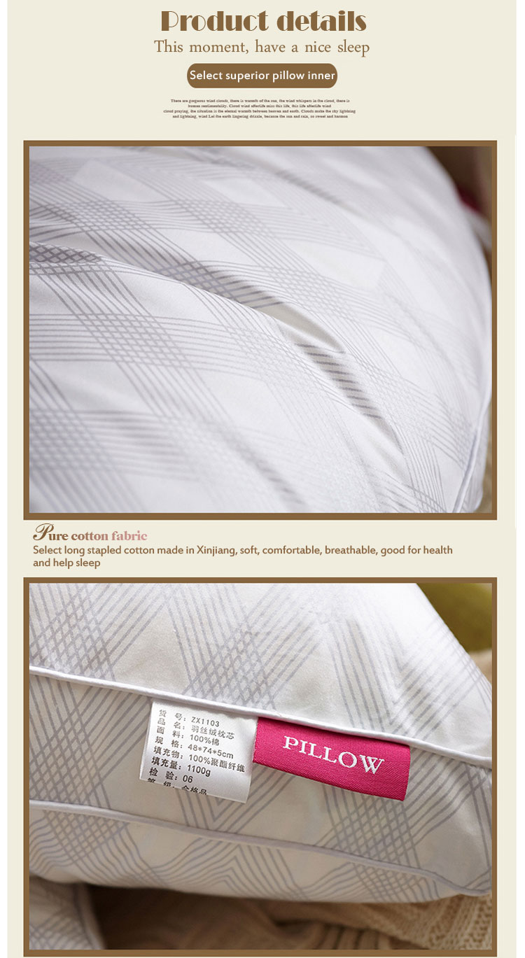 Luxury Pure cotton Standard Pillow