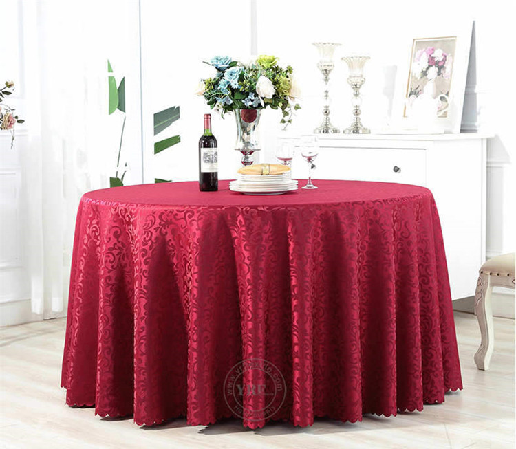 Rosette Purple Wedding Tablecloth