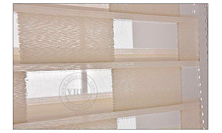 Roller Blind With Soft Sheer Curtains Fabric