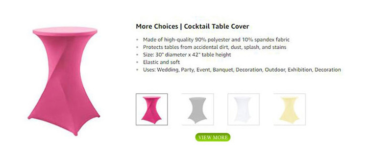 Ceremony Highly Durable Cocktail Round Table Cloths