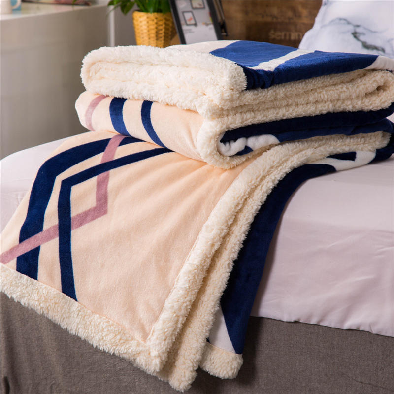 Simple style Fleece Throw For King Size