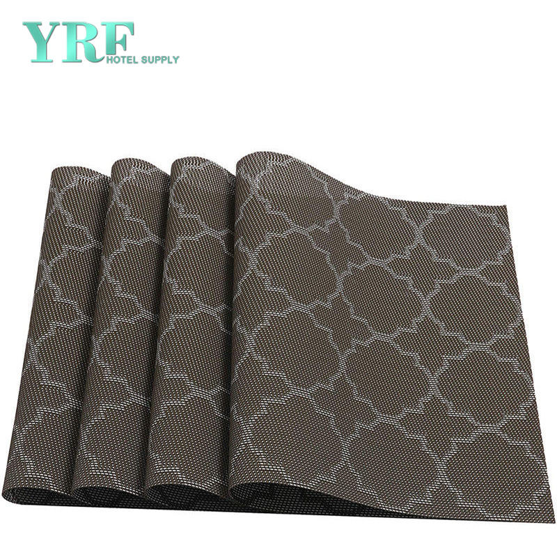 Unique Diamond Brown Table Mats Rectangular