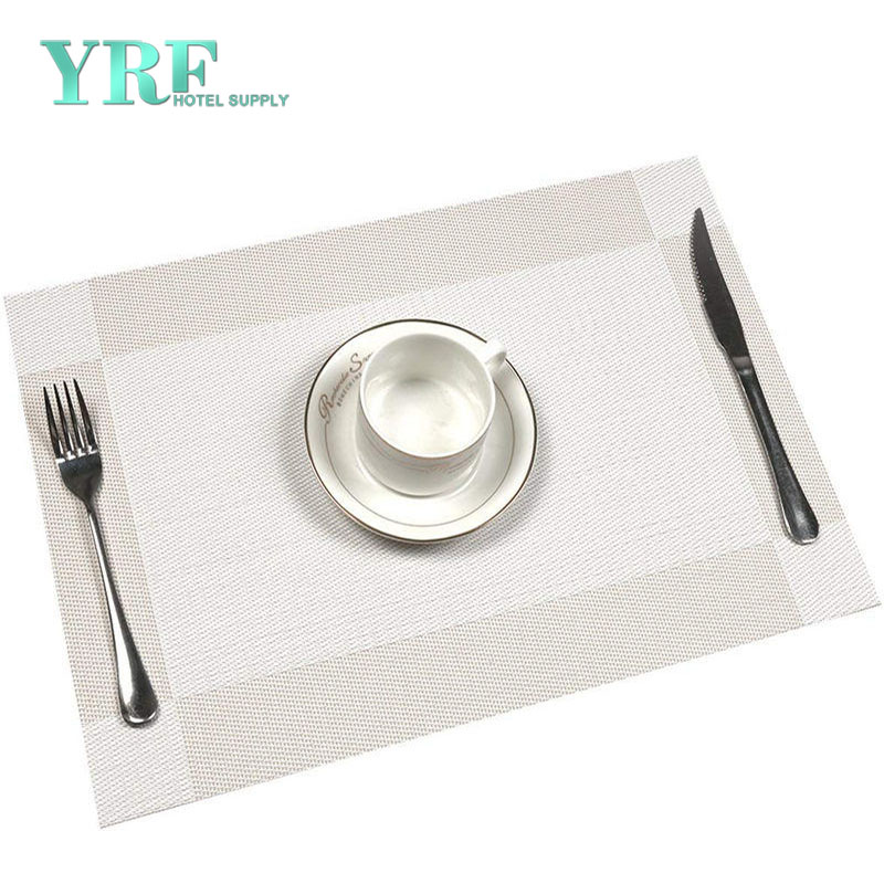 Rectangular Cream Table Mats Hardboard