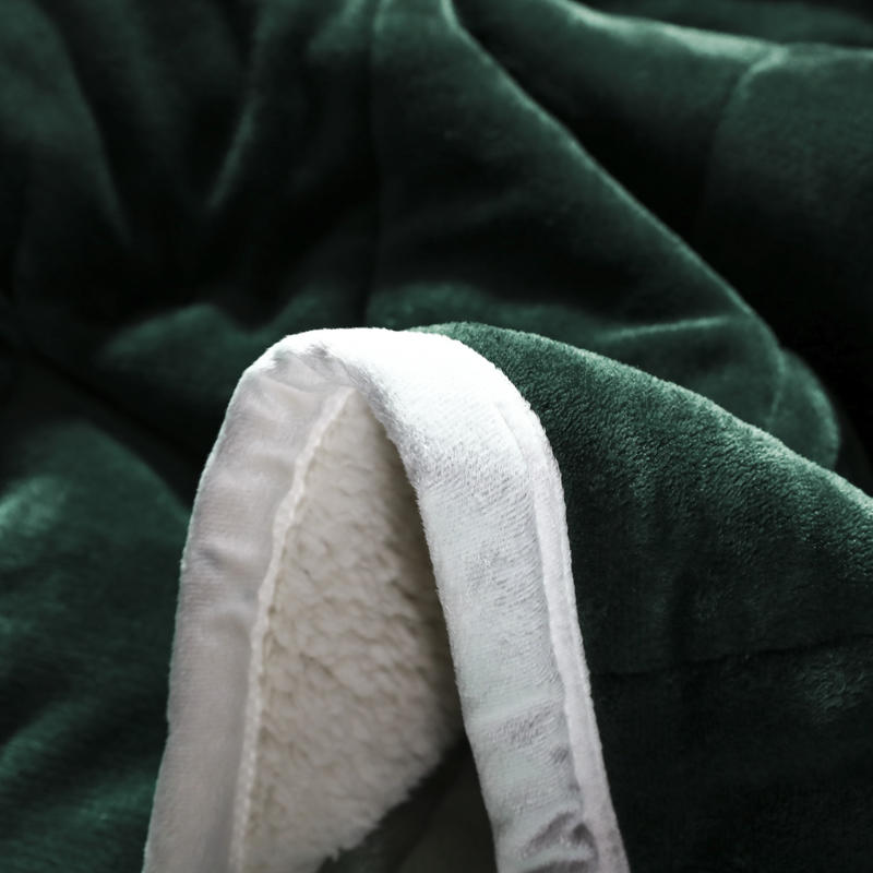 Coral Blanket Fleece Dark Green