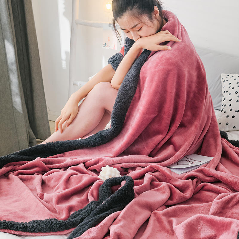 Cozy Picnic Blanket Indian Red&Black