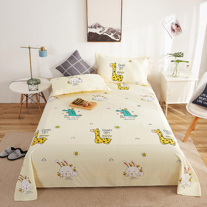 Cotton Cartoon Bed Sheet Set