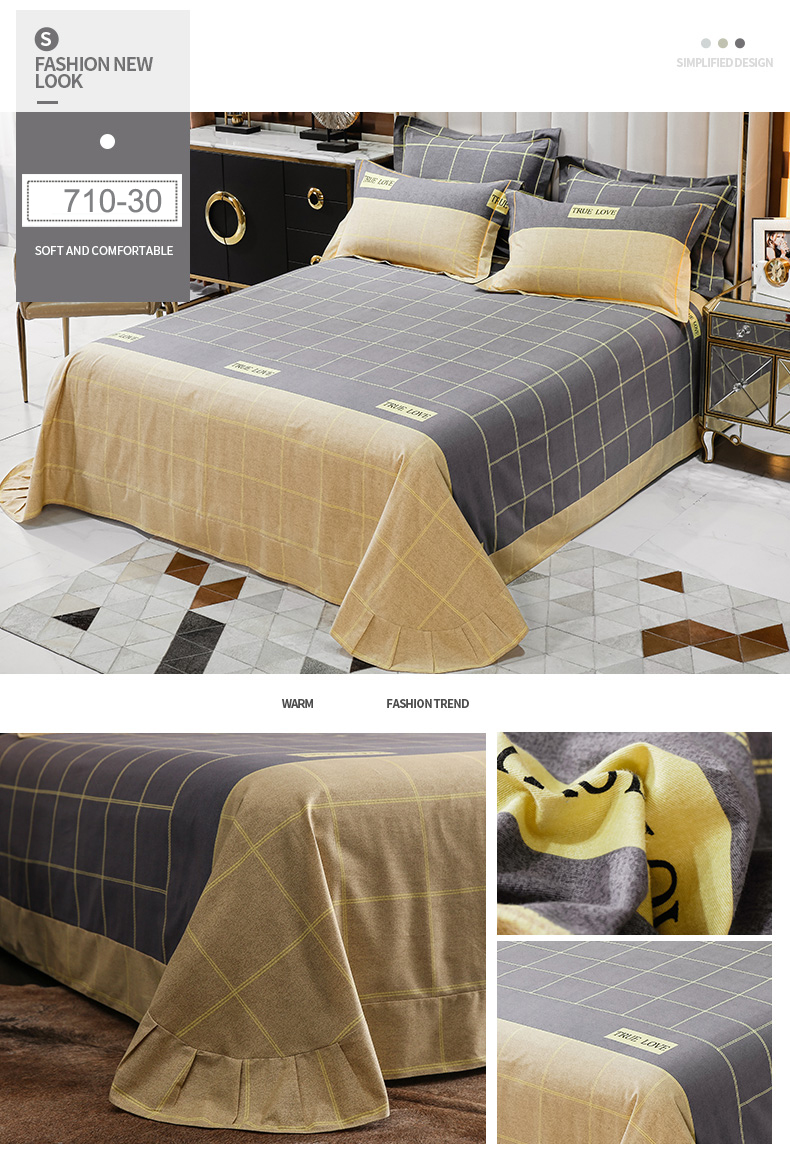 Sheet Set Modern Design Wrinkle Free