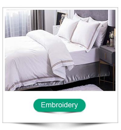 1000 Thread Cotton Polyester Bedding For Hotels