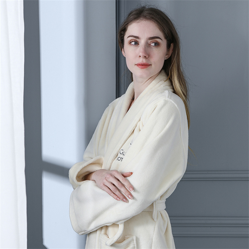 Shower bathrobe cotton velour Luxury Shower bathrobe cotton velour Luxury