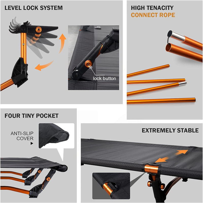 Long-life medical foldable bed