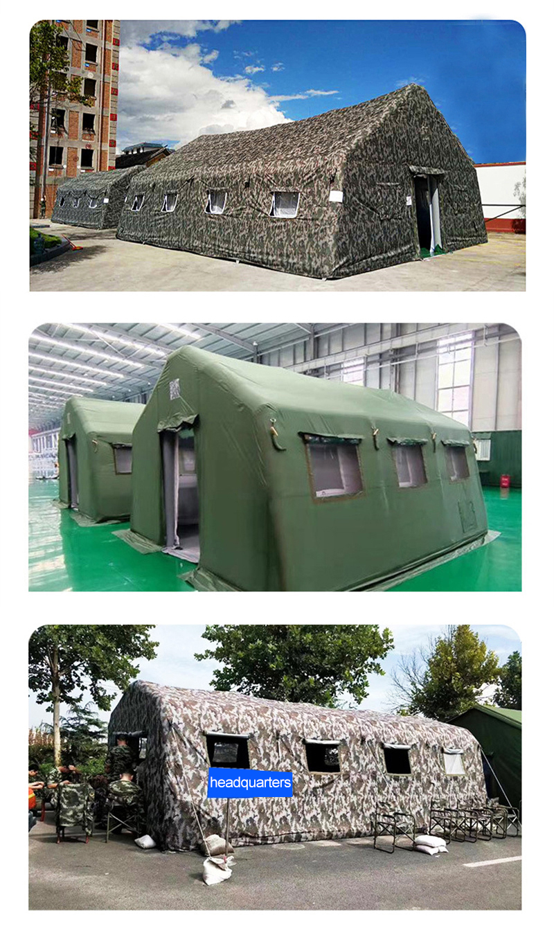 Disaster area rescue command inflatable tent
