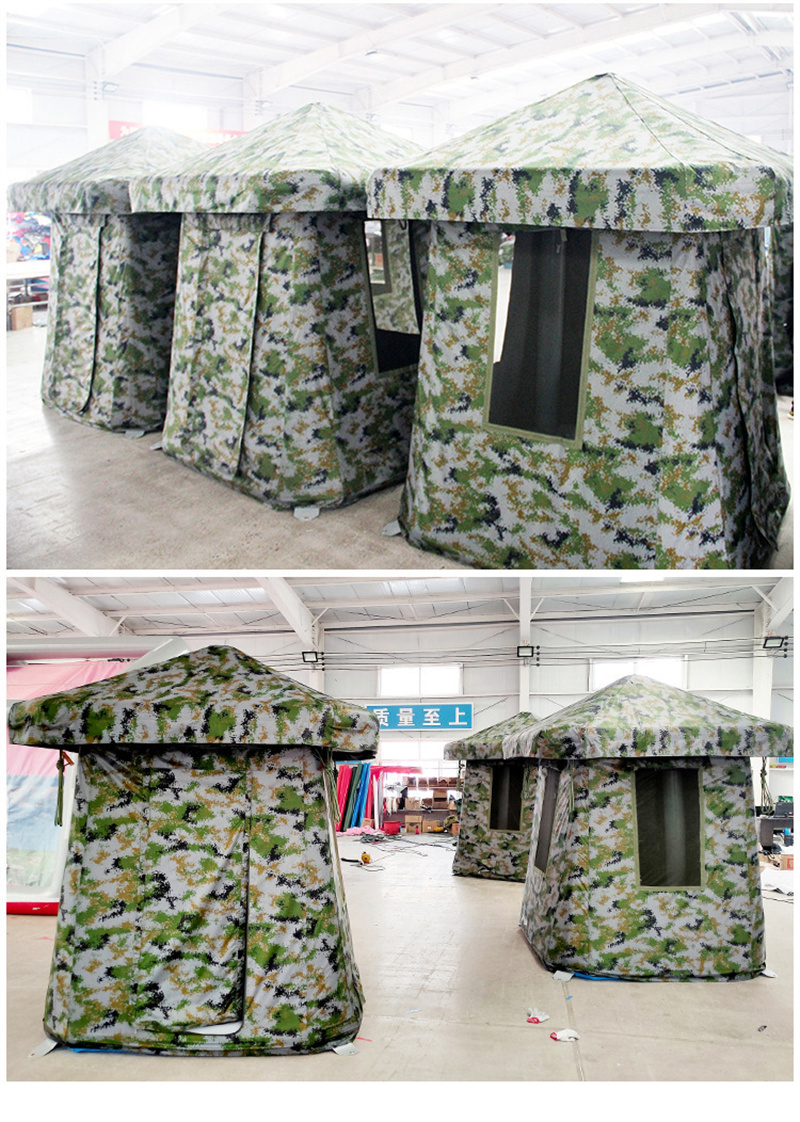 Duty coating inflatable booth