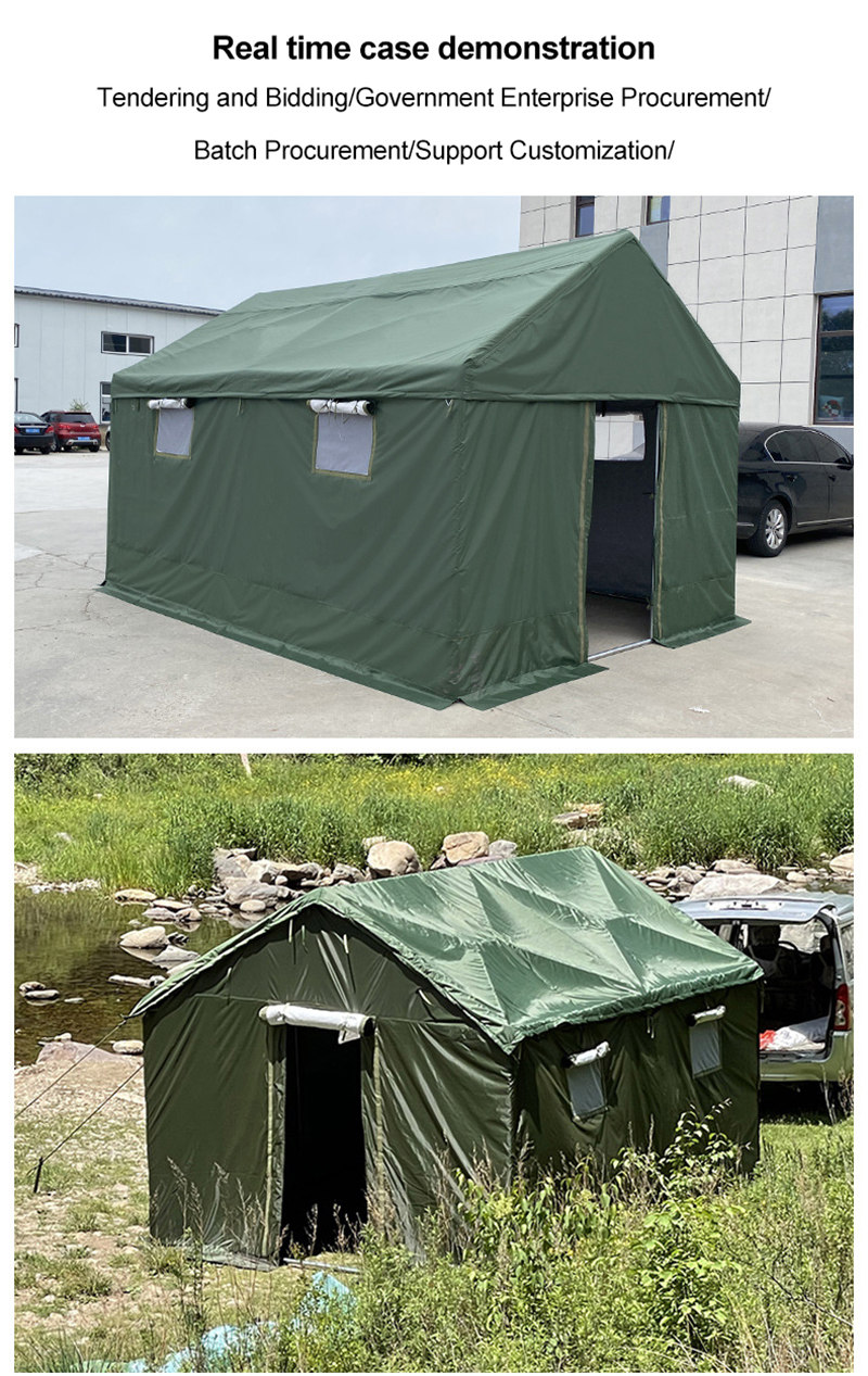 Waterproof and wind-resistant Green tent