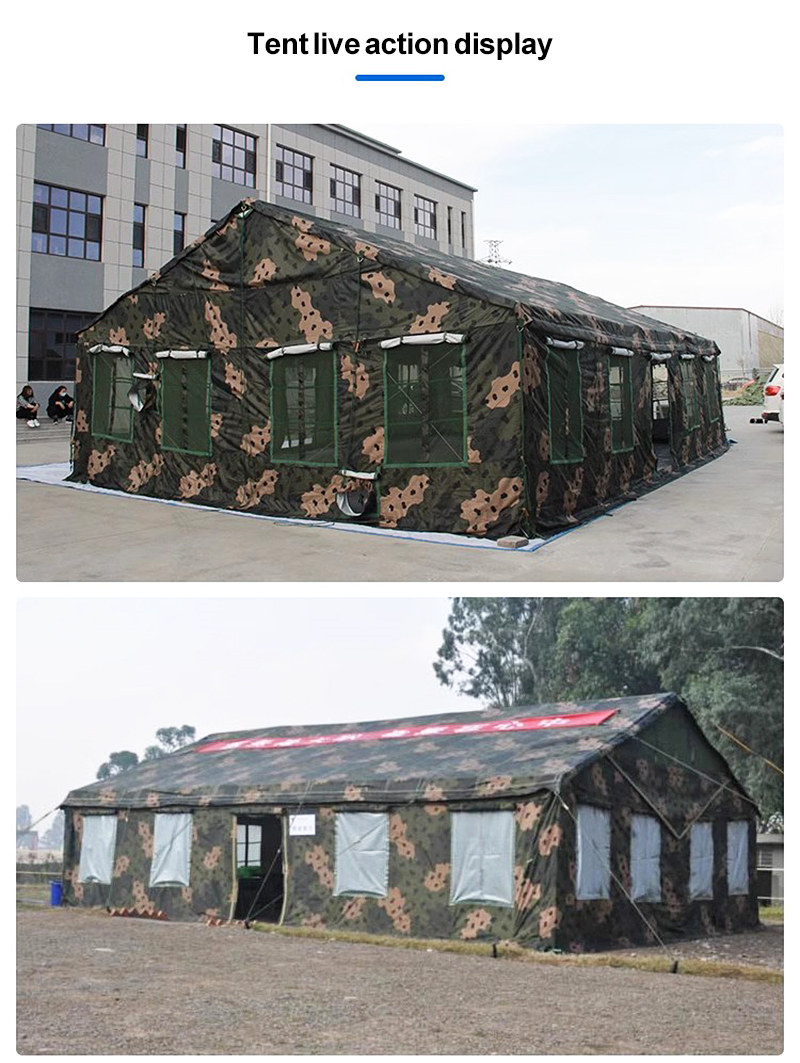 Emergency fire tent materials
