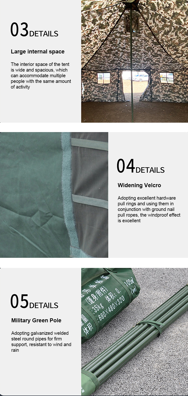 30-second flame retardant Green tent
