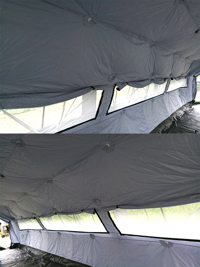 Efficient rescue tent