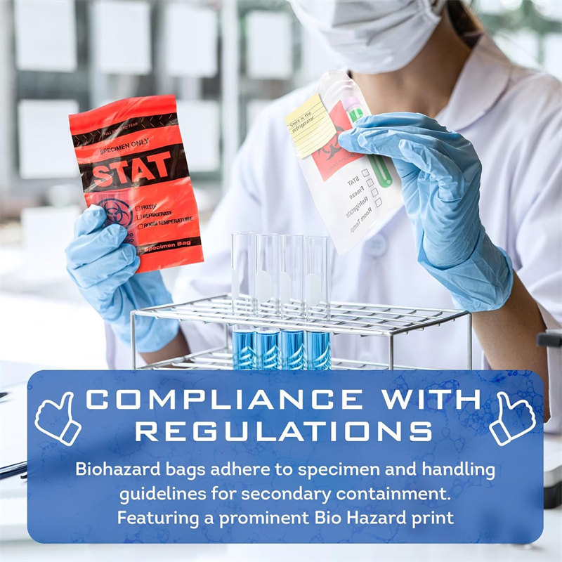 Double-Layer Sealed Biological Sample Bags