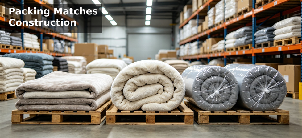 Relief blanket packing construction match for carton volume and material handling review
