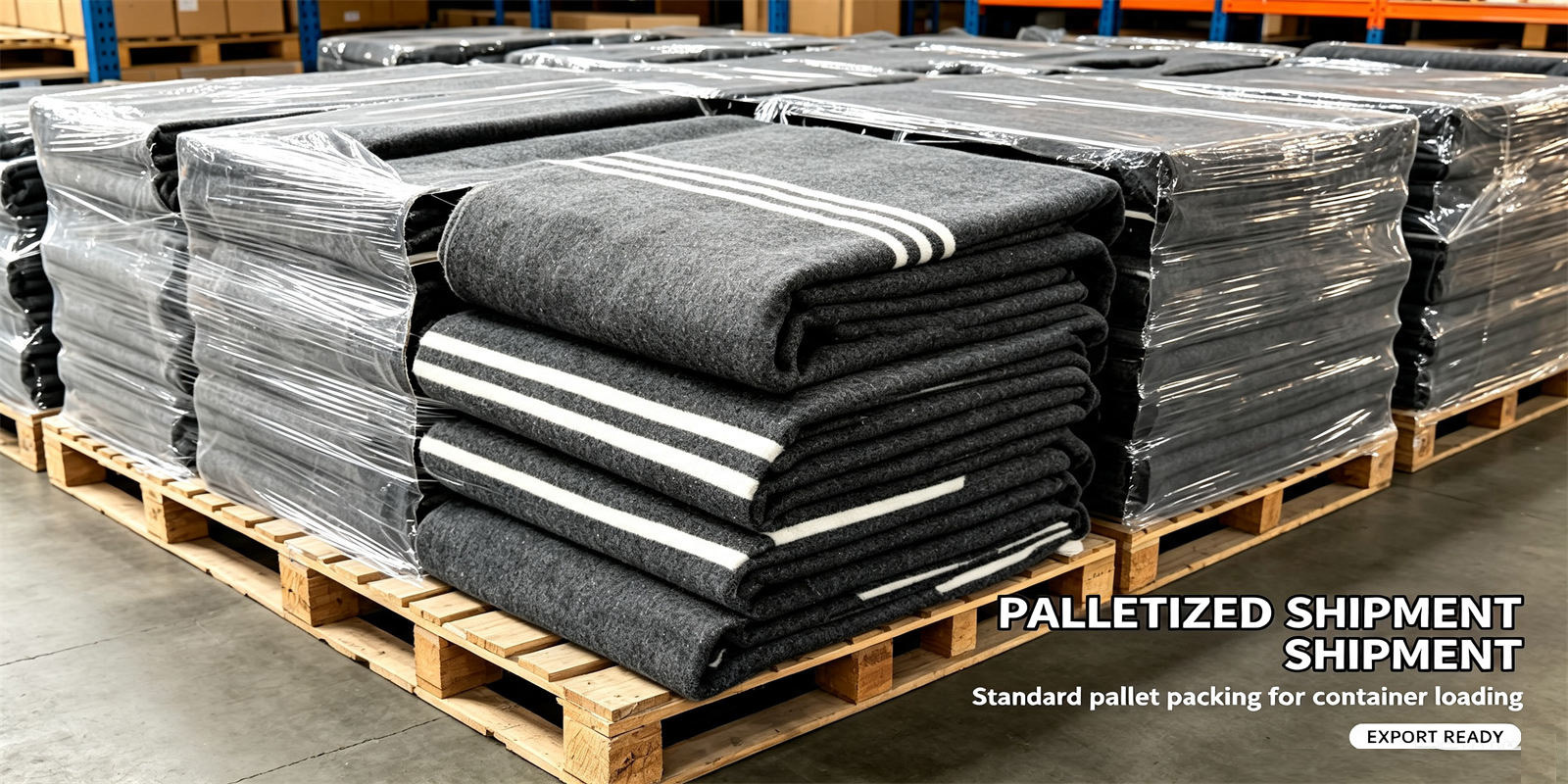 Emergency blanket field-use scene showing recycled fiber brown scene for institutional procurement review