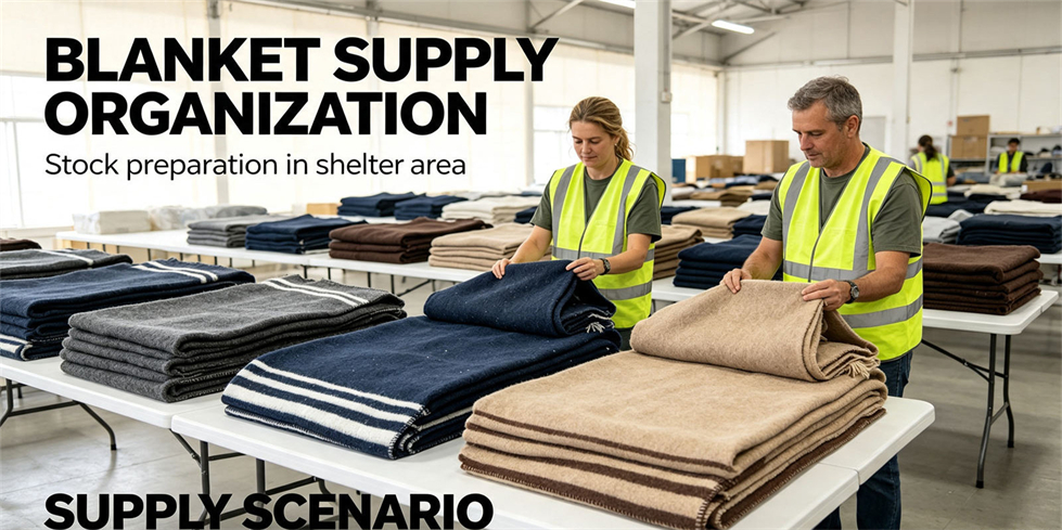 Emergency blanket field-use scene showing recycled fiber brown scene for institutional procurement review Emergency blanket field-use scene showing recycled fiber brown scene for institutional procurement review