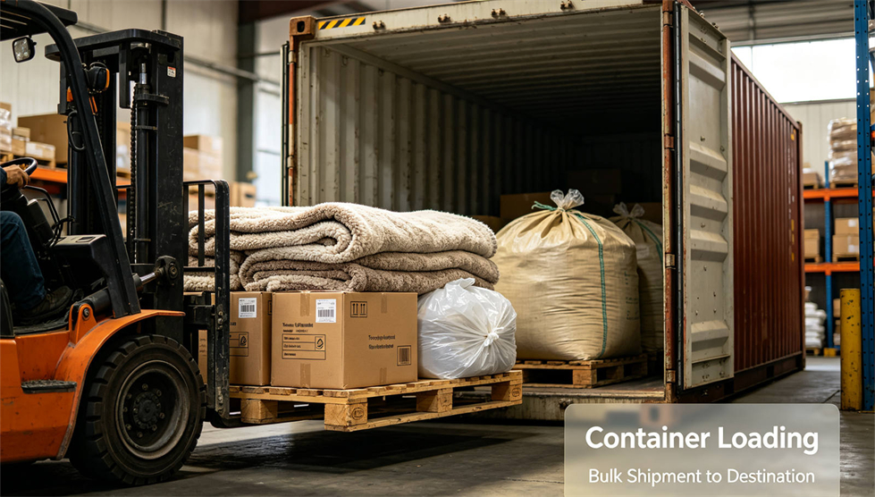 Emergency blanket shipment handling showing solid color dark brown for institutional procurement review