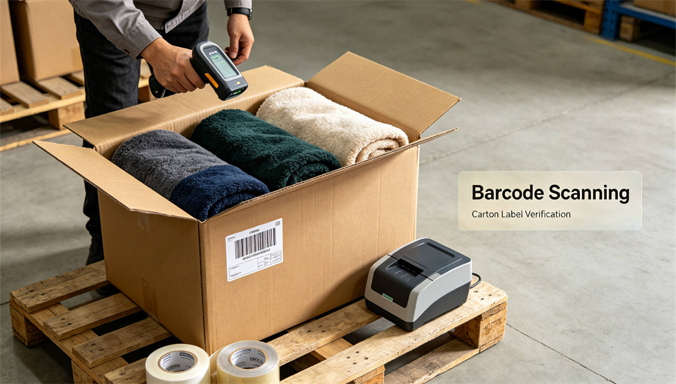 Emergency blanket packing presentation showing solid color brown package for institutional procurement review