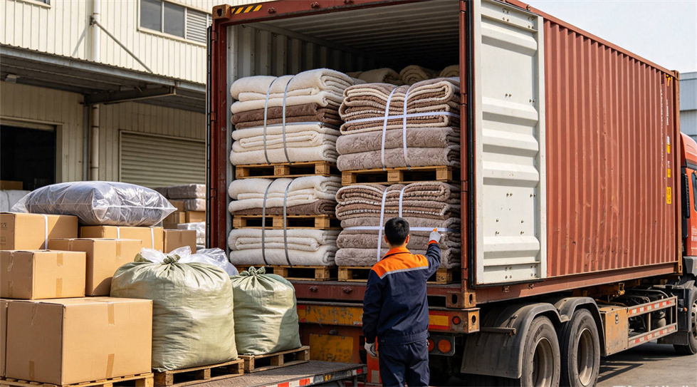 Emergency blanket shipment handling showing solid color brown shipment for institutional procurement review