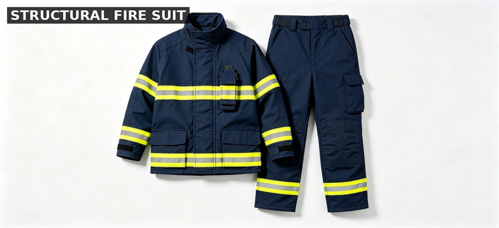 Firefighter gear structural suit for institutional procurement, inspection and supply planning