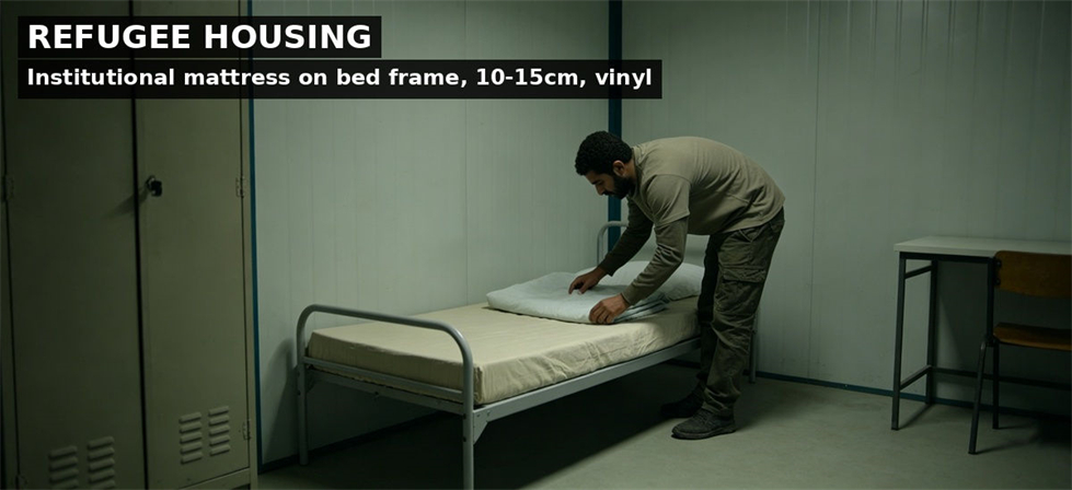 Disaster relief mattresses refugee housing for institutional procurement, inspection and supply planning