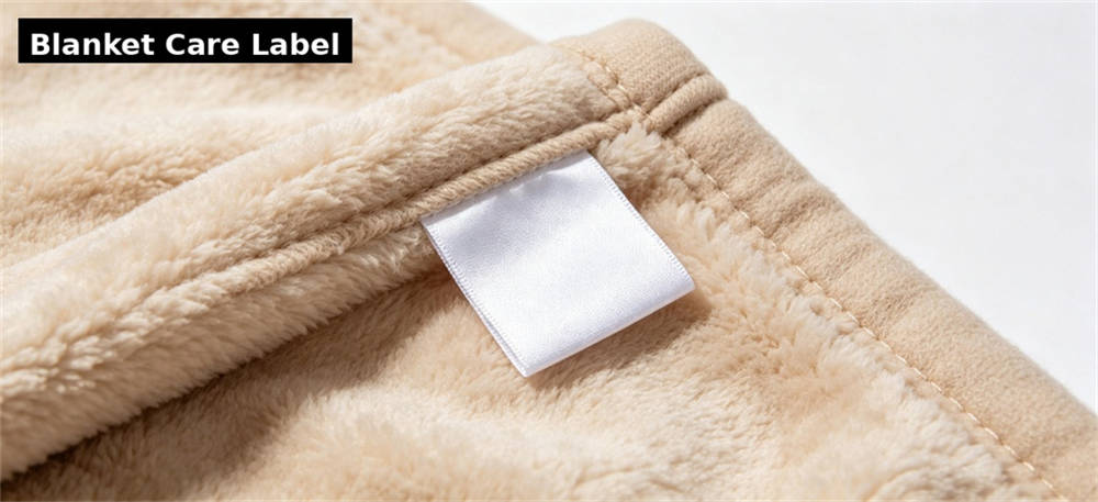Blanket care label shown for align the product before comparing any price in institutional blanket procurement review