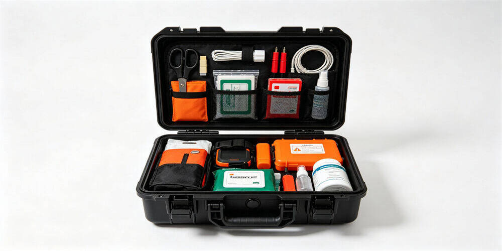Emergency kits black hard case 32 as a body visual for civilian emergency kits procurement and institutional supply planning