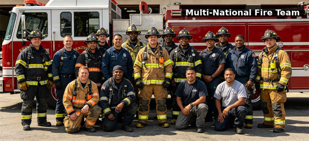 Firefighter smoky corridor training for institutional procurement, inspection and supply planning