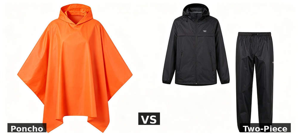 Vs poncho vs two piece for institutional procurement, inspection and supply planning
