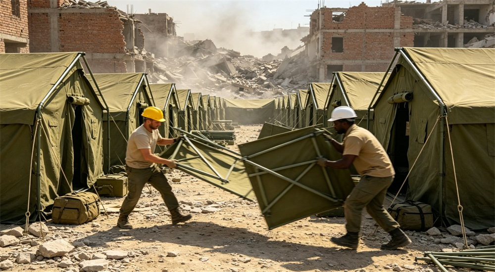 Basket stretcher casualty evacuation carried by earthquake search and rescue team in operation scene for rescue stretcher wholesale supplier for earthquake response teams, government tenders and institutional bulk procurement orders