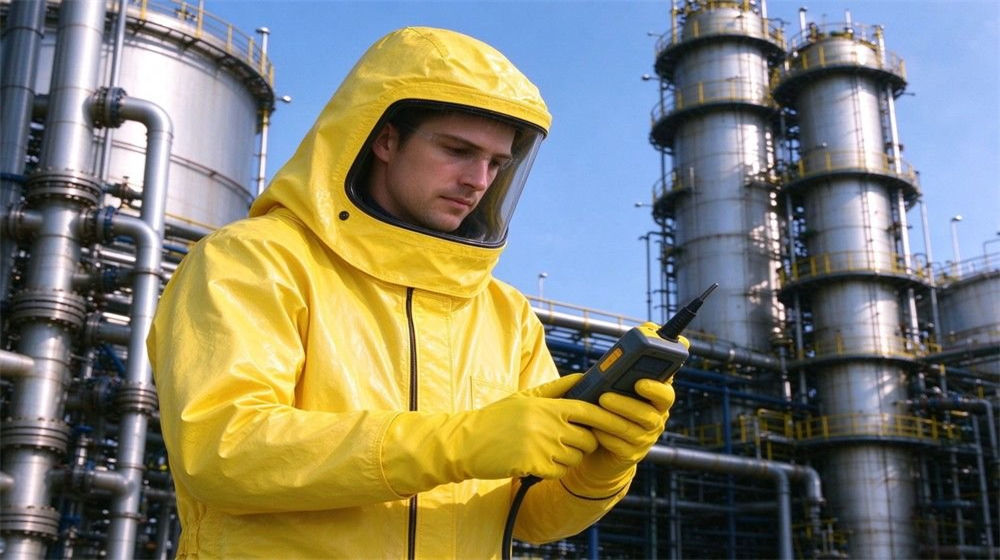 industrial chemical protection suit complete gear professional grade certified standard high quality durable reliable industrial safety equipment for bulk wholesale supply from China factory direct