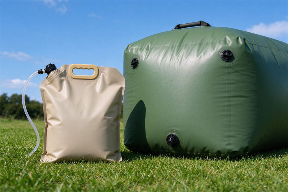 Emergency water storage foldable bladders for disaster preparedness, 20L and 5000L sizes, bulk emergency supplies for relief projects Emergency water storage foldable bladders for disaster preparedness, 20L and 5000L sizes, bulk emergency supplies for relief projects