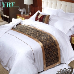 housse de couette simple jacquard blanche