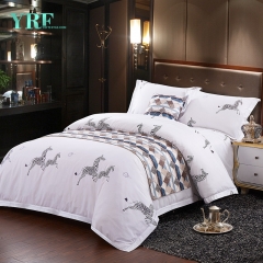 ensembles de draps en coton imprimé motel