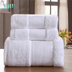 serviette de plage blanche en coton