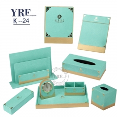 Réveil de bureau en cuir