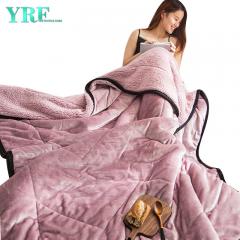 Couverture confortable en polyester à double couche