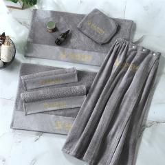 Ensemble de serviettes de toilette blanches en gros