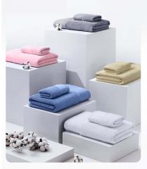 Coffret cadeau avec serviette de bain en coton avec logo