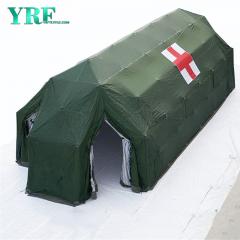 Tente de camping vert olive de 12 m² pour salon professionnel