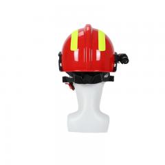 Casque de sauvetage d'urgence rouge avec écran facial