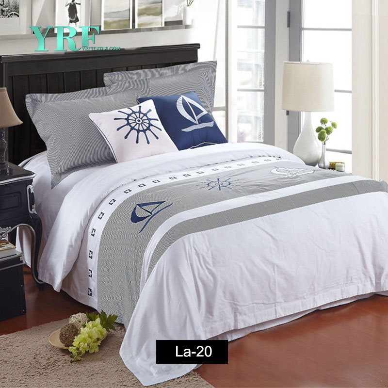 coton appartement confortable de luxe brodé linge de lit hb-012